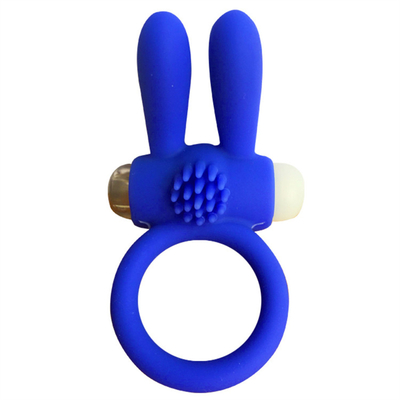 Anello di coniglio Vibratore Anello del pene con perline per stimolazione extra