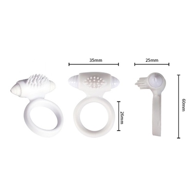 Anello da gallo maschile più duraturo per scuotere anello vibratore per giocattoli sessuali maschili
