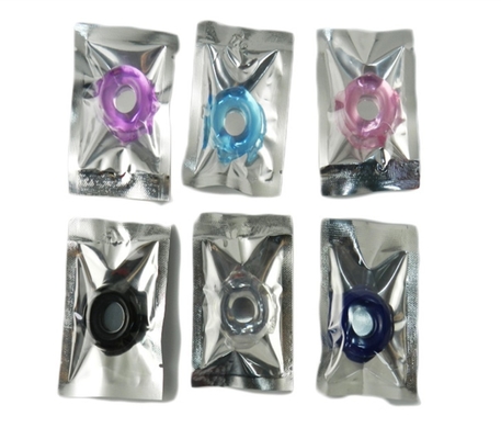 Utili di silicone maschile Colorato Cristallo Blocco Spermatozoide Anello Ritardo Anello Prodotti per adulti divertenti