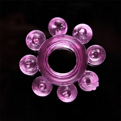 Materiale di gomma molle di Ring Adult Sex Product Sleeve del gallo impermeabile del pene