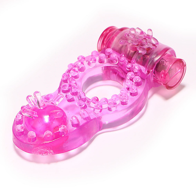 Anello del cazzo Vibratore del pene Anello con perline per la stimolazione extra