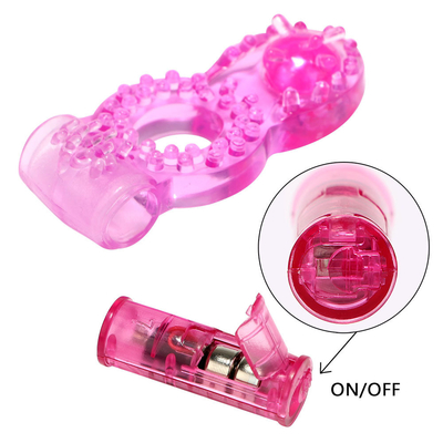 Anello del cazzo Vibratore del pene Anello con perline per la stimolazione extra