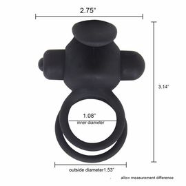 Il sesso di Ring Vibrator Male Penis Set del gallo del pene di vibrazione delle 10 velocità gioca nero