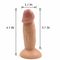 Dildo anale realistico di Mini Size 11cm con il dildo maschio del sesso del prodotto del campione libero del silicone del dildo della vagina della tazza di aspirazione