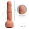 Dildi adulti di gomma artificiali maschii di aspirazione del dildo realistico della tazza per le donne