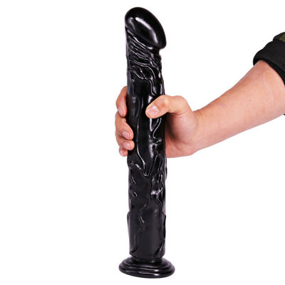 Dildi realistici di gomma di Penies della donna con dildo della tazza di aspirazione il grande non tossico