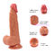 Dildo della pelle di Toy Realistic Rubber Penis Real del sesso del dildo di colore della carne impermeabile