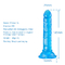 silicone Jelly Dildo Female Sex Toys realistica molle di 26mm*146mm